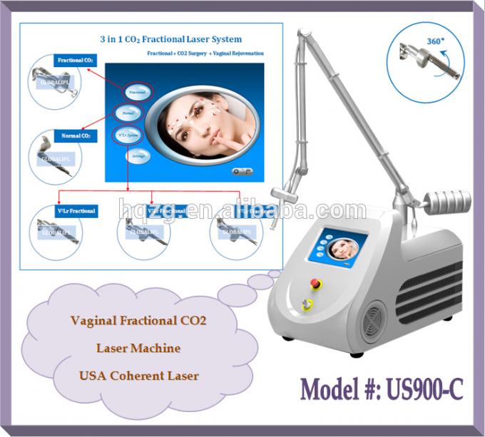 Machine de traitement d'acné de laser de CO2 de la CE de professionnel de Globalipl 2018/laser partiels approuvés d'acné