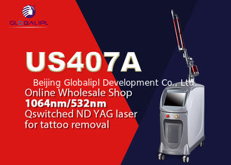 Pigment Removal Q Switched Nd Yag Laser Tattoo Removal Machine 1064nm / 532nm